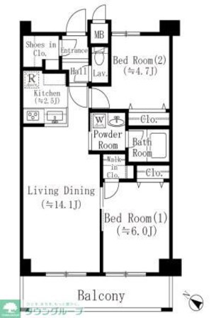 フェリシア宮崎台の物件間取画像